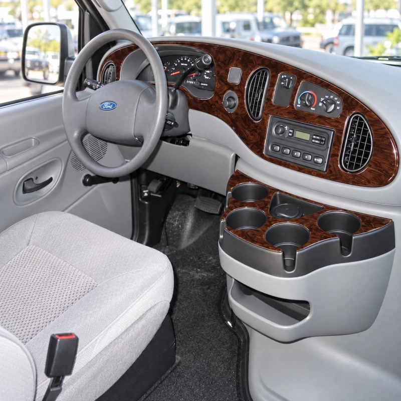 Ford E-Series E-Van 2008-2011 kit rivestimento cruscotto e interni 3D 10 pezzi