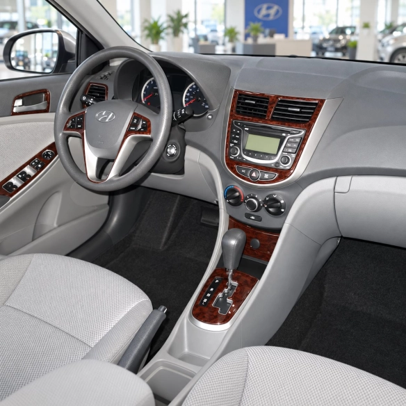 Hyundai Accent Blue 2011-in poi kit rivestimento cruscotto e interni 3D 18 pezzi