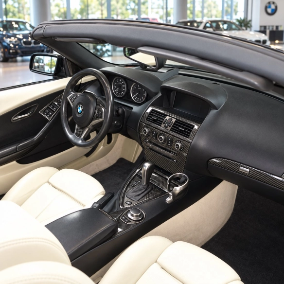 BMW 6-Series E 63 2008-2010 kit rivestimento cruscotto e interni 3D 34 pezzi