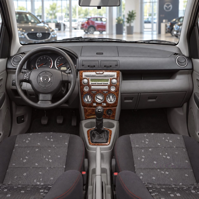 Mazda Mazda 2 2003-2006 kit rivestimento cruscotto e interni 3D 4 pezzi