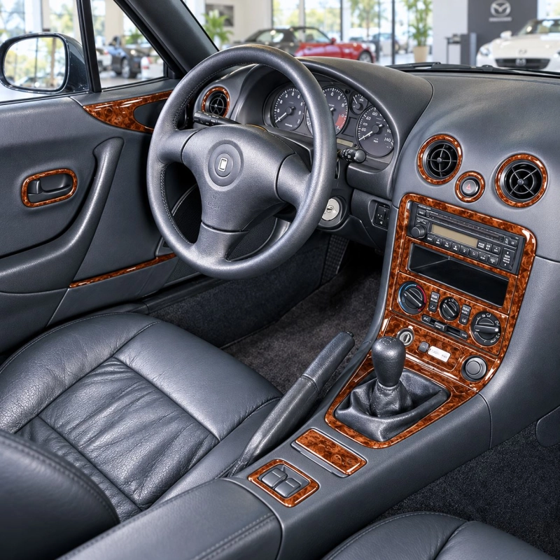 Mazda Miata 1999-2000 set completo kit rivestimento cruscotto e interni 3D 19 pezzi