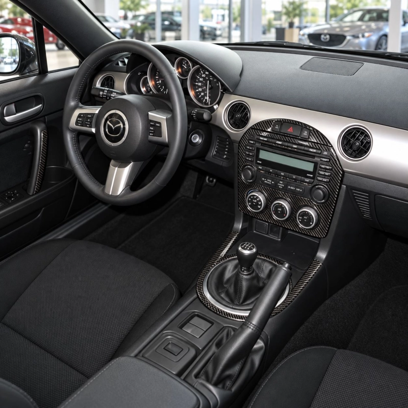 Mazda MX-5 Miata NC Mk3 2009-2015 kit rivestimento cruscotto e interni 3D 40 pezzi