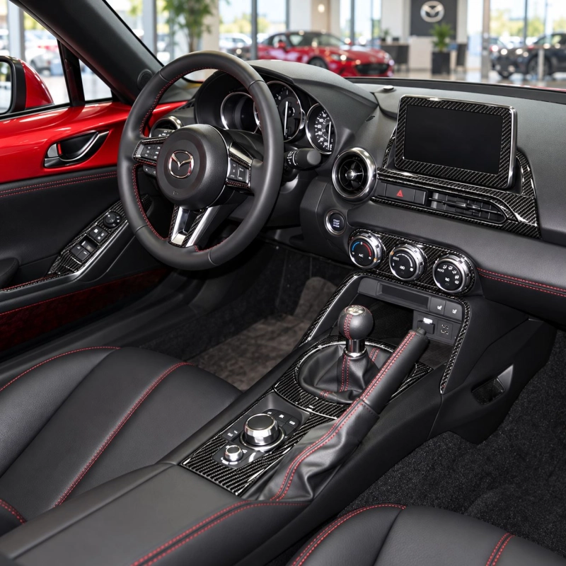 Mazda MX-5 Miata ND Mk4 2015-2020 kit rivestimento cruscotto e interni 3D 25 pezzi