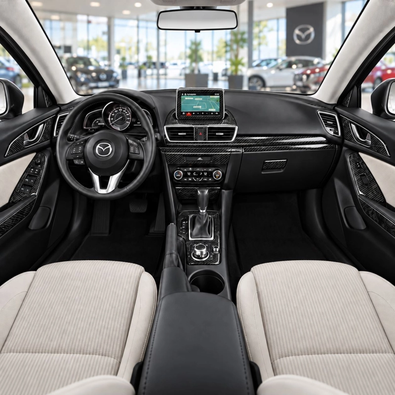 Mazda 3 2014-2018 kit rivestimento cruscotto e interni 3D 44 pezzi
