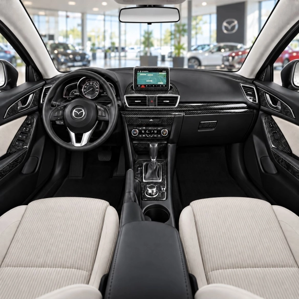 Mazda 3 2014-2018 kit rivestimento cruscotto e interni 3D 44 pezzi