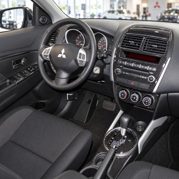 Mitsubishi Asx RVR 2012-in poi kit rivestimento cruscotto e interni 3D 9 pezzi