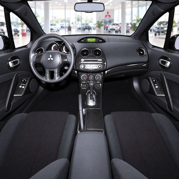 Mitsubishi Eclipse 2006-in poi cambio automatico kit rivestimento cruscotto e interni 3D