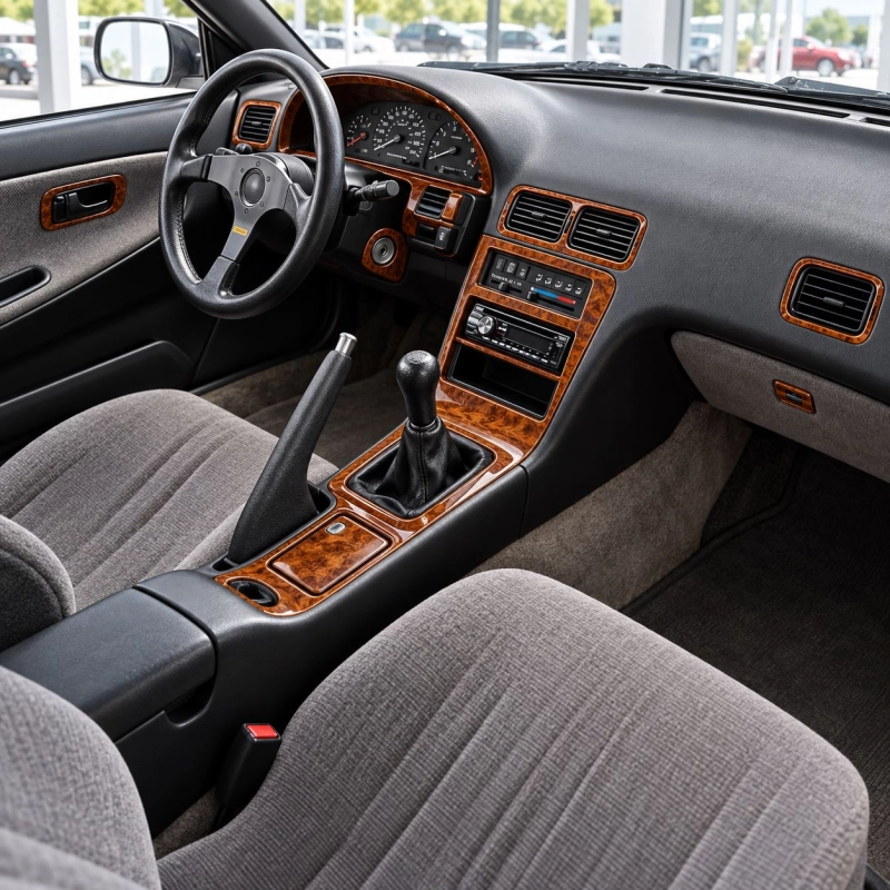 Nissan 240SX 1989-1994 set completo kit rivestimento cruscotto e interni 3D