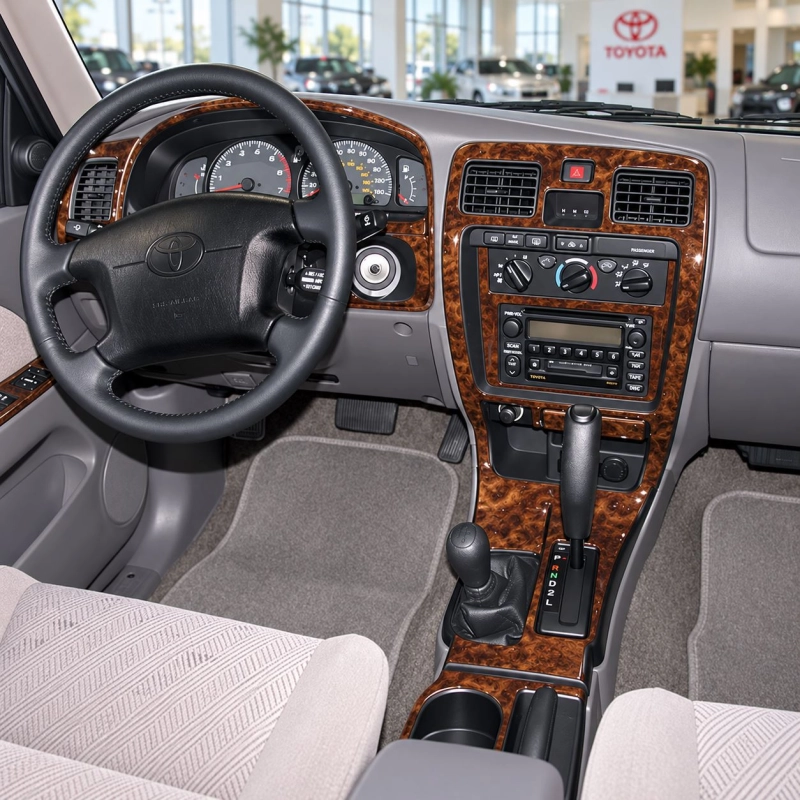 Toyota 4 Runner 1999-2002 Cluster kit rivestimento cruscotto e interni 3D 1 pezzi