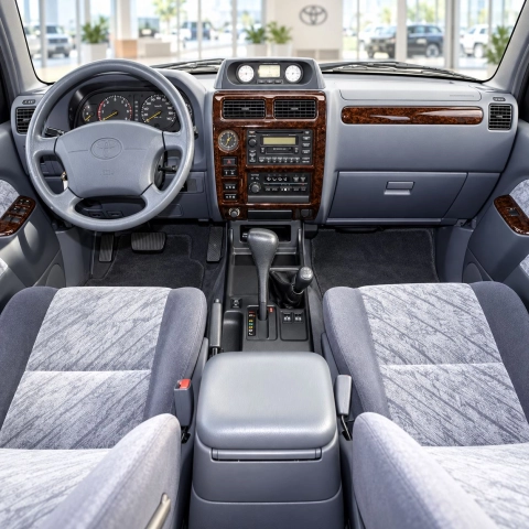 Toyota Prado 1997-2000 kit rivestimento cruscotto e interni 3D 15 pezzi