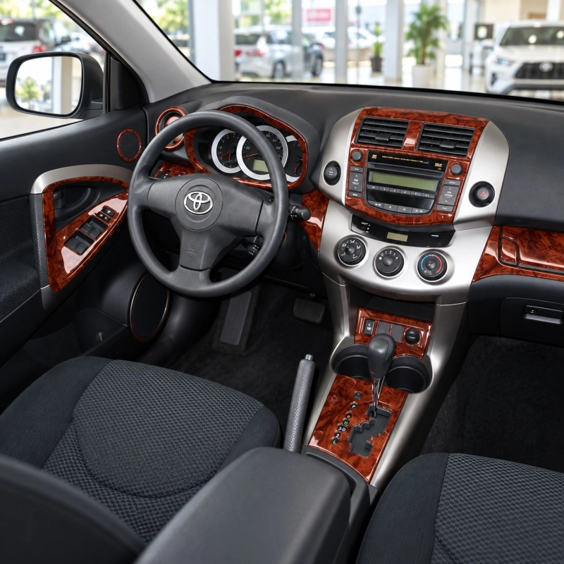 Toyota Rav4 2006 kit rivestimento cruscotto e interni 3D 28 pezzi