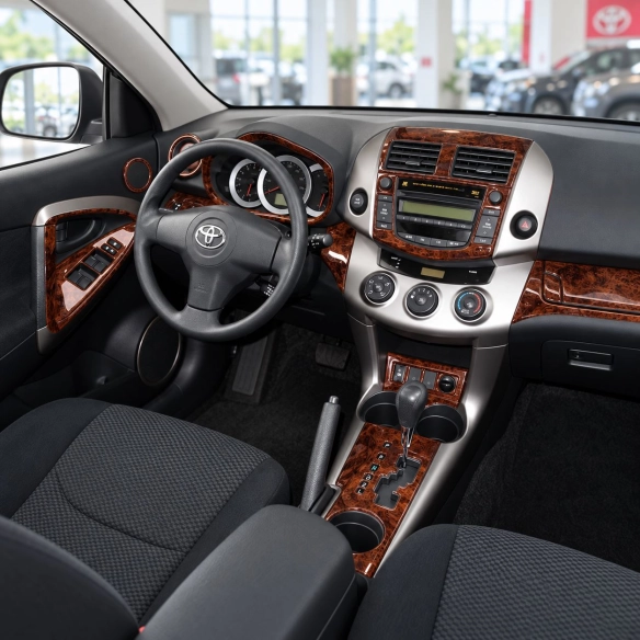 Toyota RAV-4 2006-in poi cambio automatico A / C Controls kit rivestimento cruscotto e interni 3D