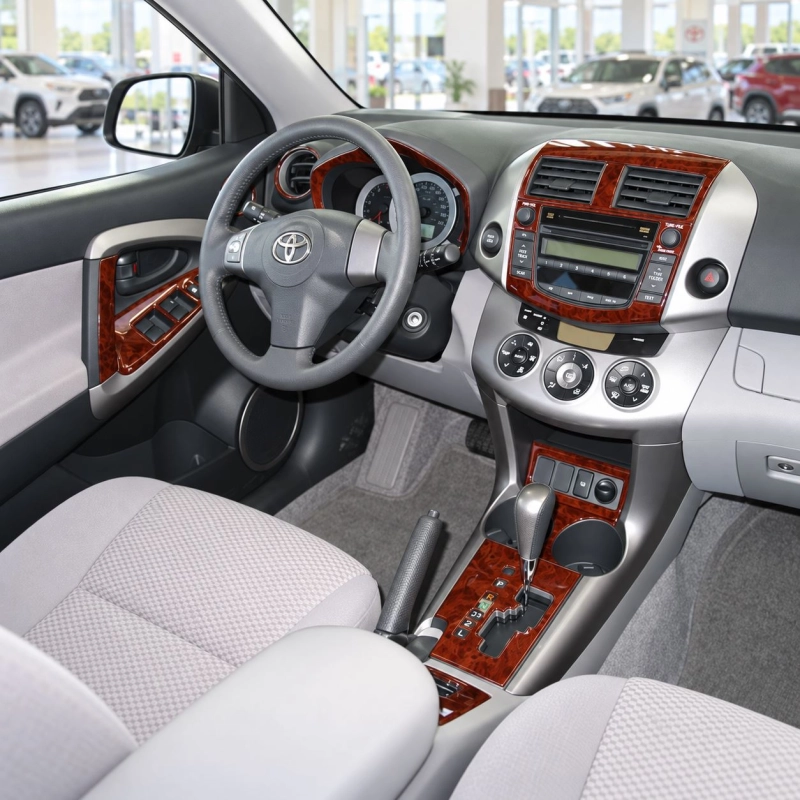 Toyota RAV-4 2006-in poi cambio automatico A / C Controls kit rivestimento cruscotto e interni 3D