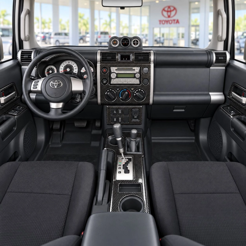 Toyota FJ Cruiser 2007-in poi Basic Set; cambio automatico kit rivestimento cruscotto e interni 3D