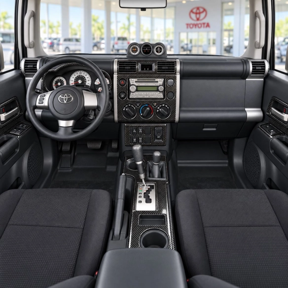 Toyota FJ Cruiser 2007-in poi Basic Set; cambio automatico kit rivestimento cruscotto e interni 3D