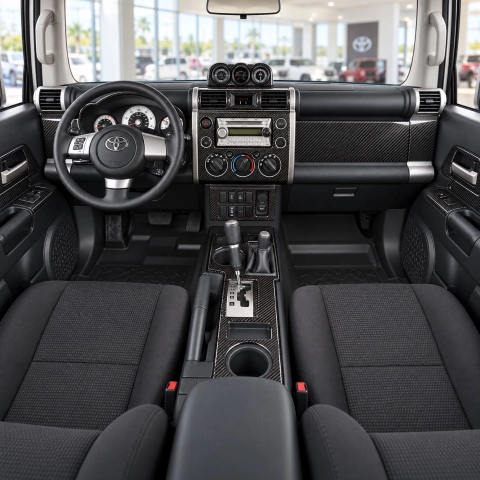 Toyota FJ Cruiser 2007-in poi set completo; cambio manuale kit rivestimento cruscotto e interni 3D