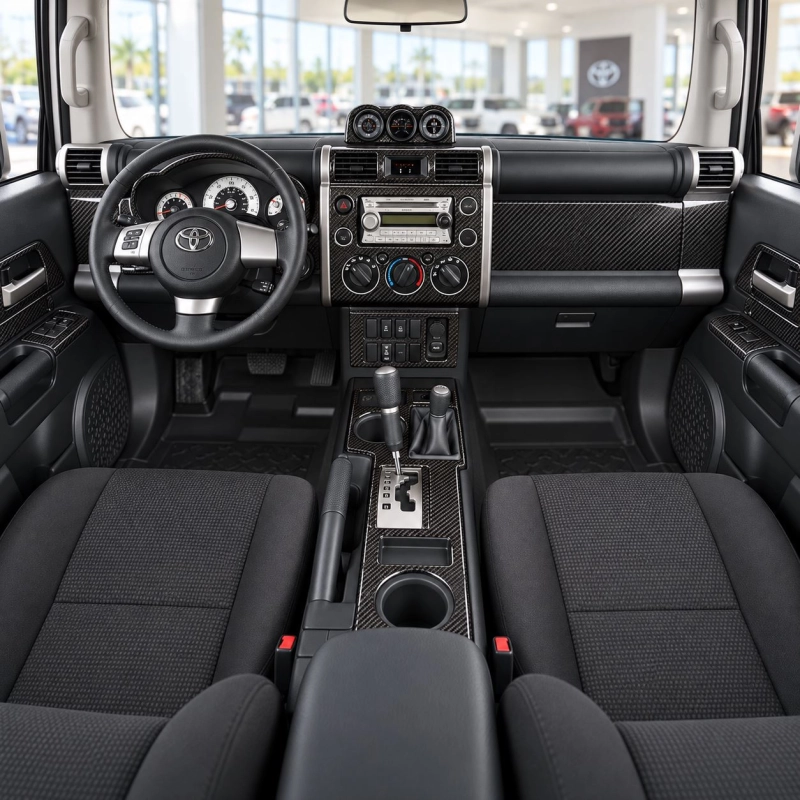 Toyota FJ Cruiser 2007-in poi set completo; cambio manuale kit rivestimento cruscotto e interni 3D