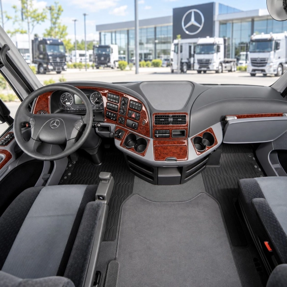 Mercedes-Benz Actros 2003-2011 set completo kit rivestimento cruscotto e interni 3D 42 pezzi