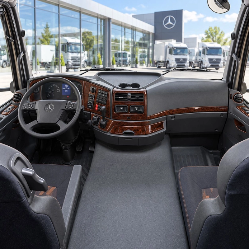 Mercedes-Benz Atego-Axor 2004-in poi kit rivestimento cruscotto e interni 3D 30 pezzi