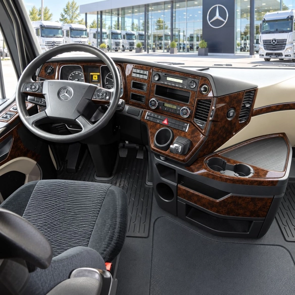 Mercedes-Benz Actros Antos 2016-in poi kit rivestimento cruscotto e interni 3D 26 pezzi