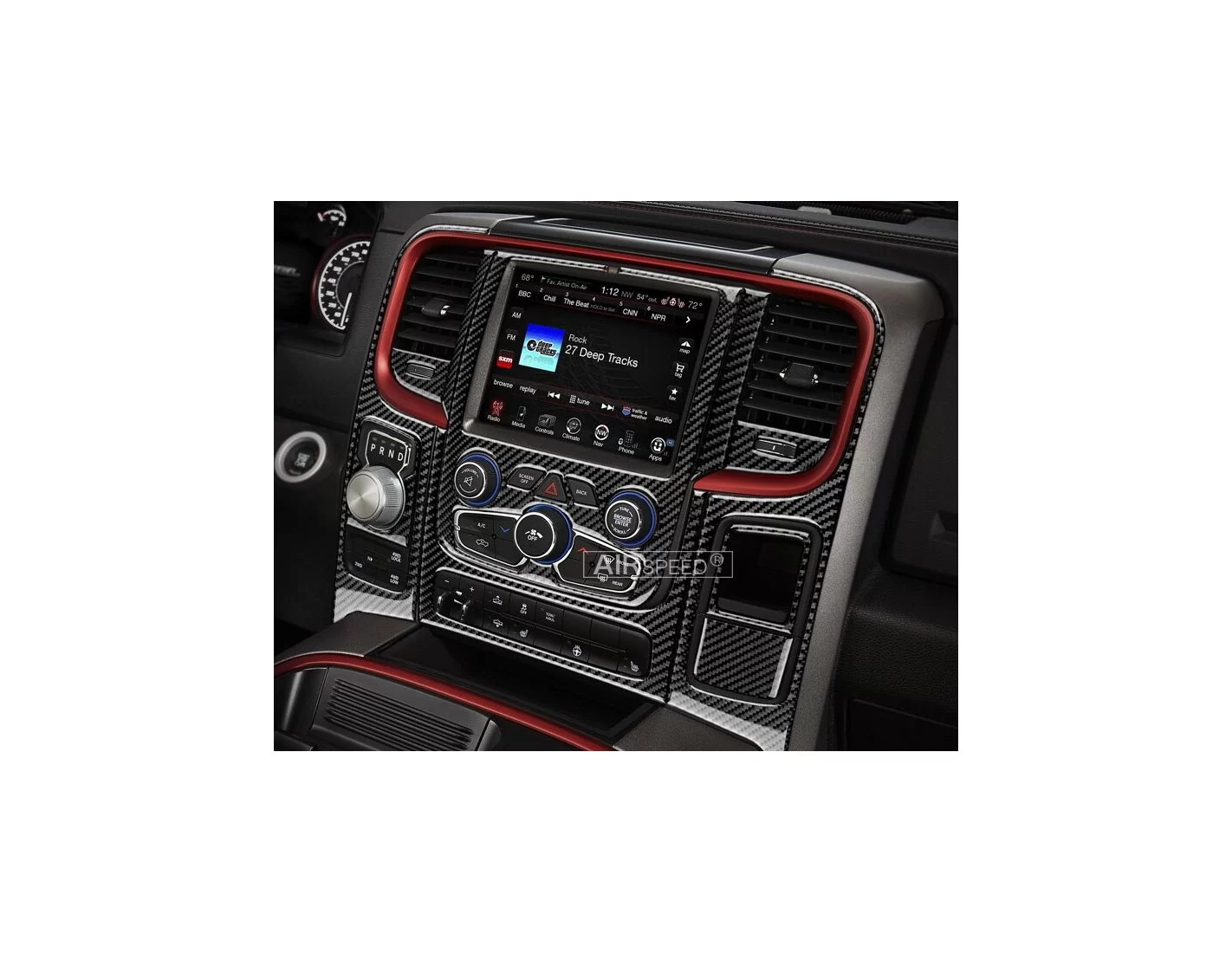 Dodge Ram 2016-2018 Cruscotto BD Rivestimenti interni touch Screen Display, With Front Bucket Seats, 65 Pcs.