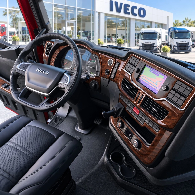 Iveco S-WAY 2019 kit rivestimento cruscotto e interni 3D 17 pezzi
