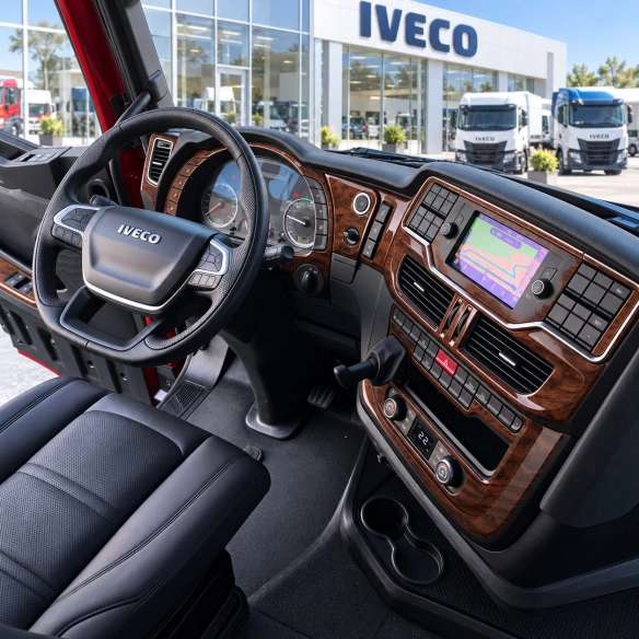 Iveco S-WAY 2019 kit rivestimento cruscotto e interni 3D 17 pezzi