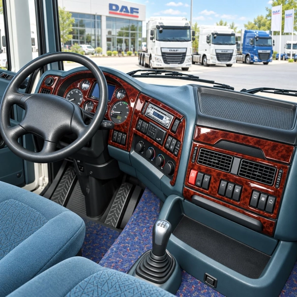 DAF XF 2002-2005 kit rivestimento cruscotto e interni 3D 18 pezzi