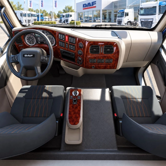 DAF LF 2014 pezzi kit rivestimento cruscotto e interni 3D
