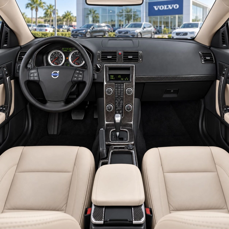 Volvo C70 2008 kit rivestimento cruscotto e interni 3D 28 pezzi