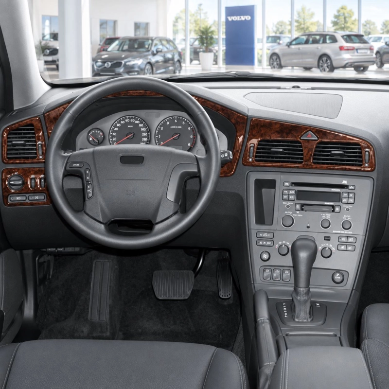 Volvo S 60-V 70 2005-2009 kit rivestimento cruscotto e interni 3D 8 pezzi