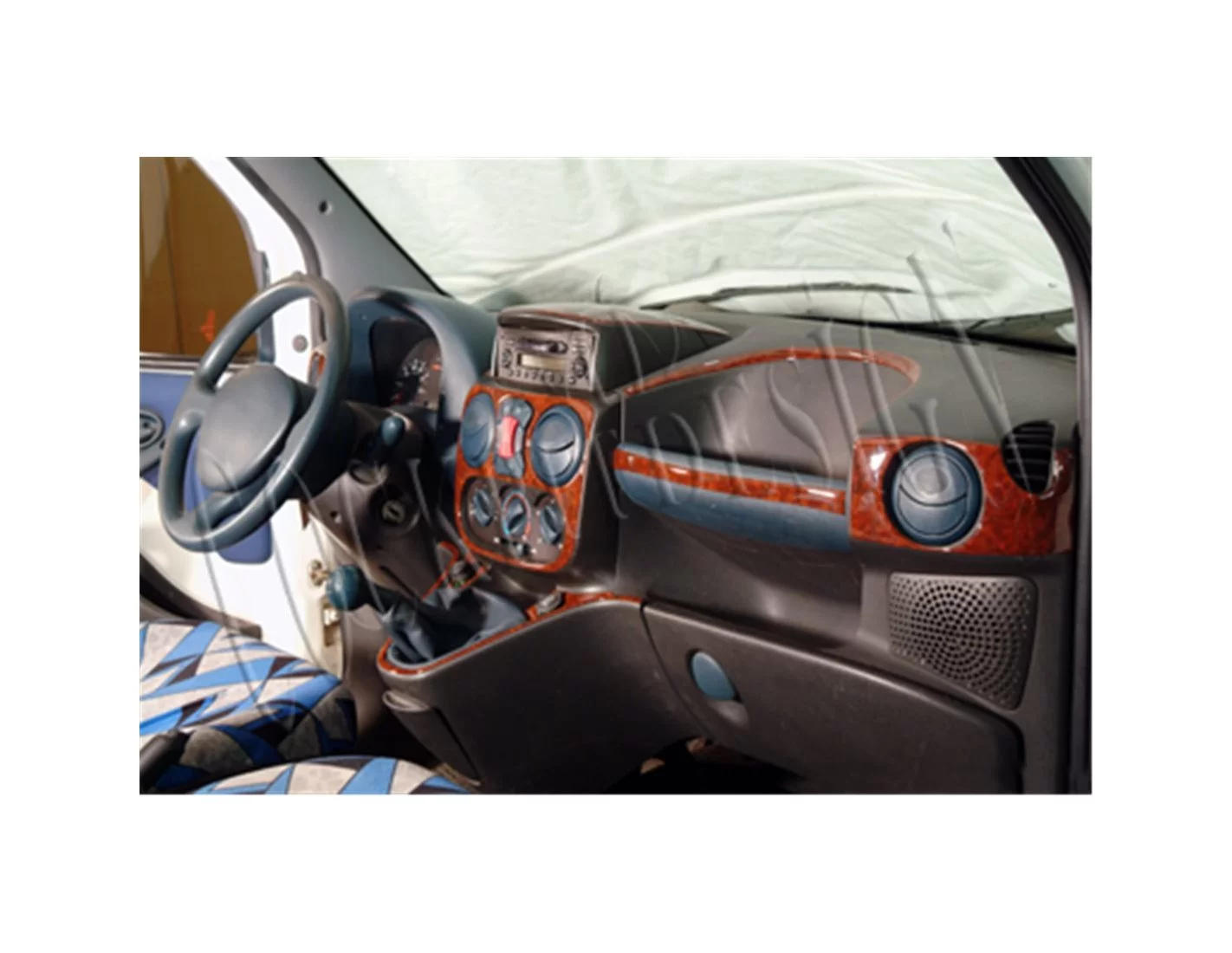 Fiat Doblo 01.01 - 08.09 Kit Rivestimento Cruscotto all'interno del veicolo Cruscotti personalizzati 26-Decori