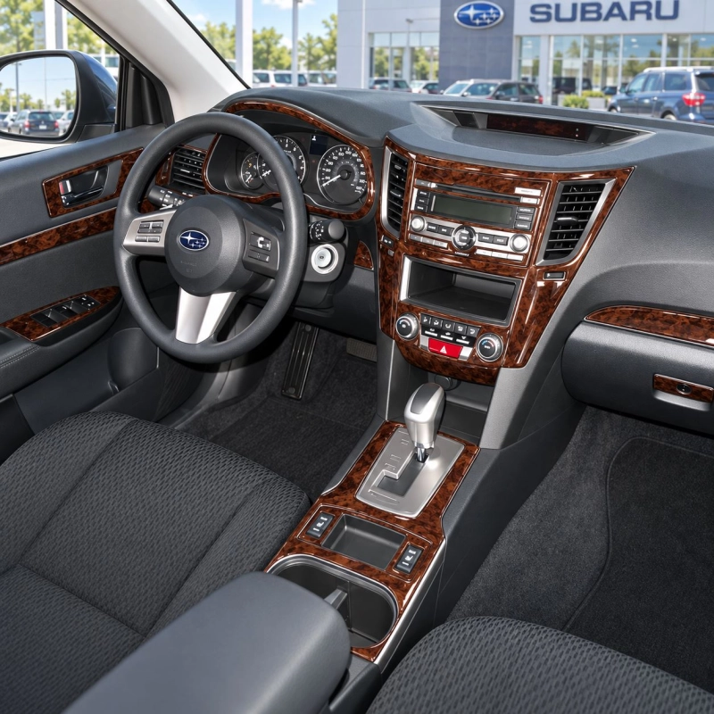 Subaru Legacy 2010-2014 kit rivestimento cruscotto e interni 3D 47 pezzi