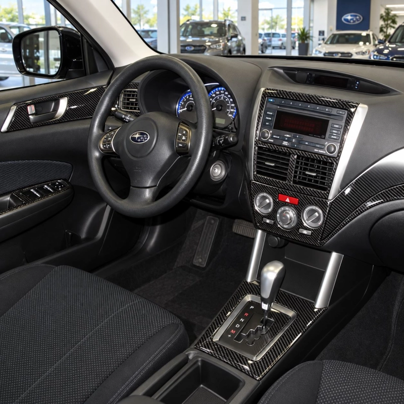 Subaru Forester 2009-2013 kit rivestimento cruscotto e interni 3D 41 pezzi