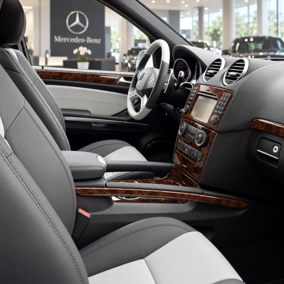 Mercedes-Benz ML-Class W164 2006-2011 kit rivestimento cruscotto e interni 3D 8 pezzi