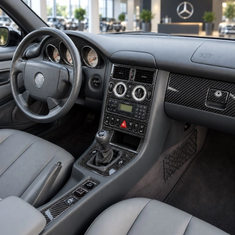 Mercedes-Benz SLK 2001-2004 set completo kit rivestimento cruscotto e interni 3D