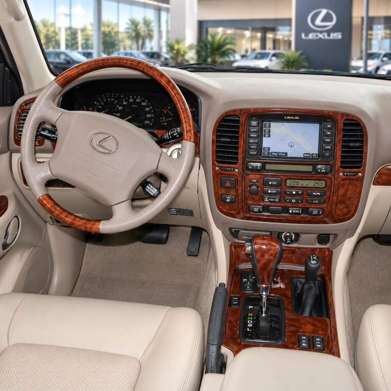 Lexus LX-470 1998-in poi con sistema di navigazione; OEM Compliance kit rivestimento cruscotto e interni 3D 22 pezzi