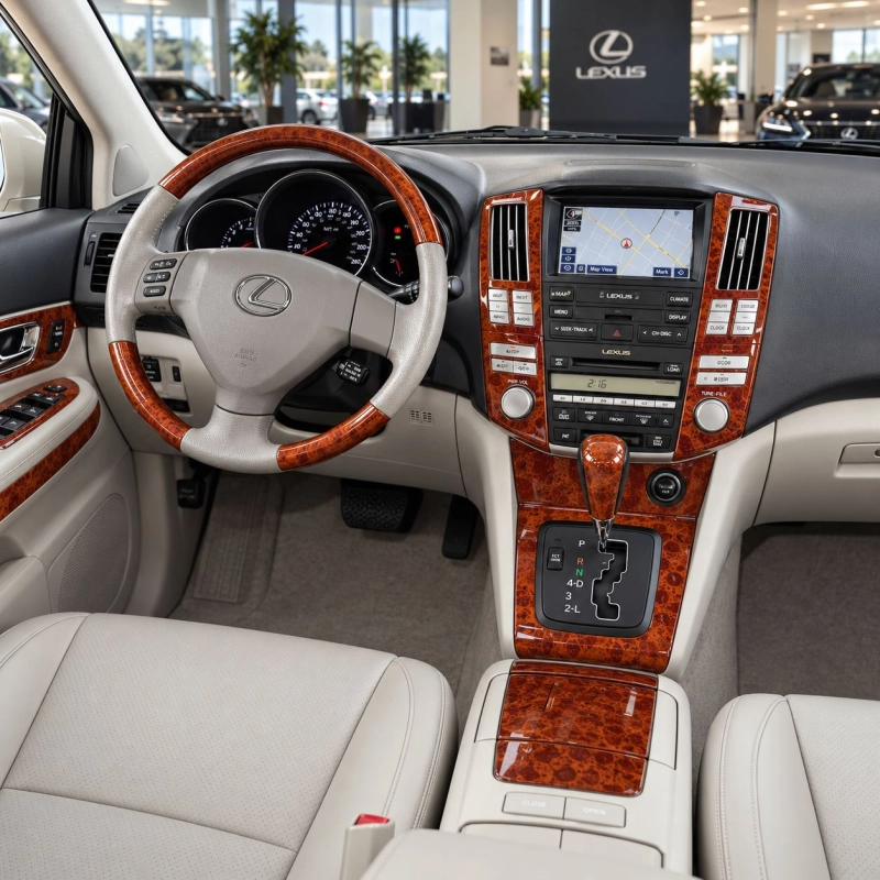Lexus RX 350 2006-in poi set completo; cambio automatico; con navigazione kit rivestimento cruscotto e interni 3D
