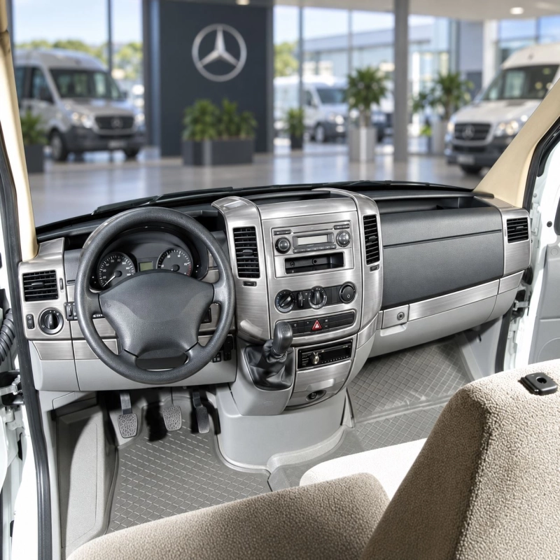 Mercedes-Benz Sprinter W906 2006-in poi kit rivestimento cruscotto e interni 3D 40 pezzi
