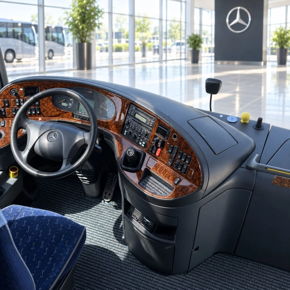 Mercedes-Benz Travego 2005-2010 kit rivestimento cruscotto e interni 3D 44 pezzi