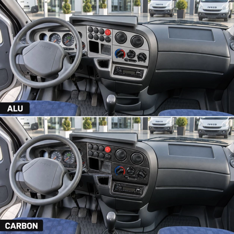 Iveco Daily City 1999-2007 kit rivestimento cruscotto e interni 3D 8 pezzi