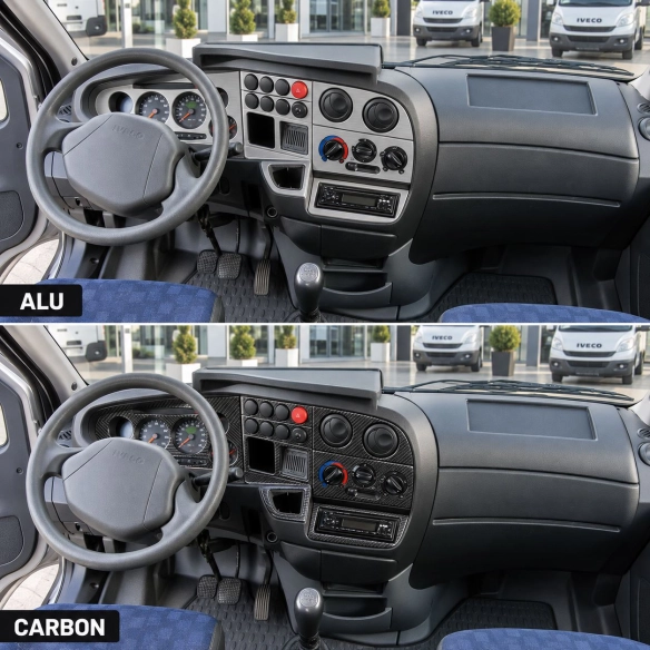 Iveco Daily City 1999-2007 kit rivestimento cruscotto e interni 3D 8 pezzi