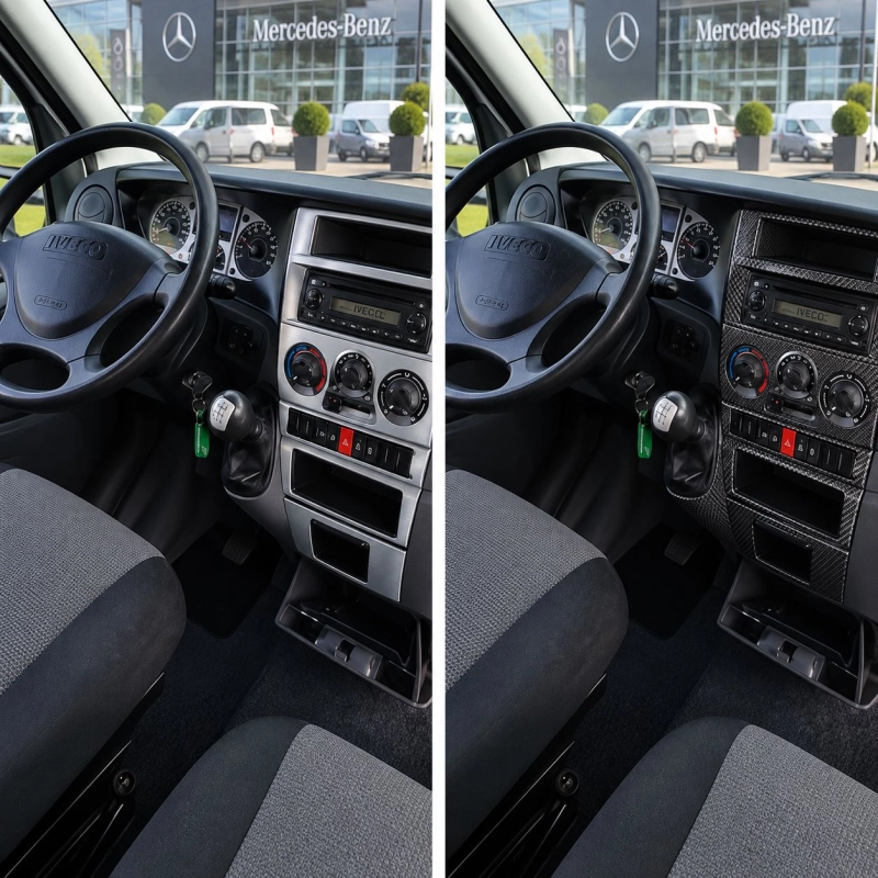 Iveco Daily 2007-in poi kit rivestimento cruscotto e interni 3D 7 pezzi