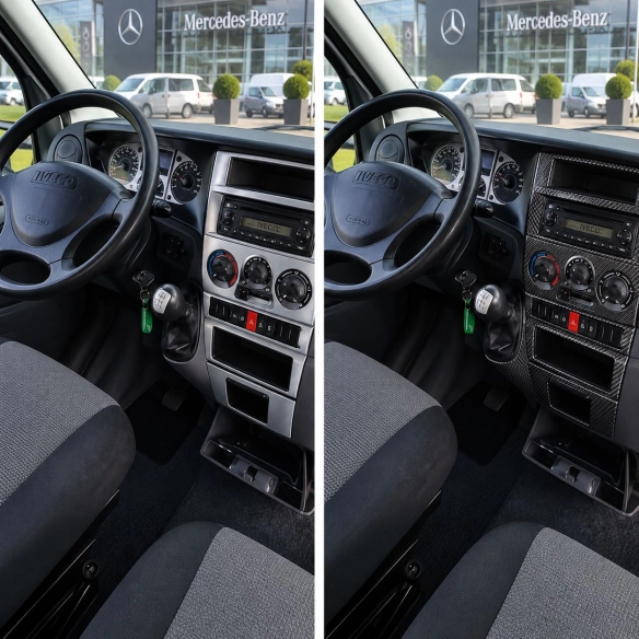 Iveco Daily 2007-in poi kit rivestimento cruscotto e interni 3D 7 pezzi