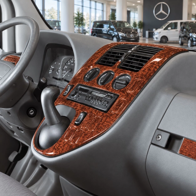 Mercedes-Benz Vito W638 V-Klasse 1996-1999 kit rivestimento cruscotto e interni 3D 40 pezzi
