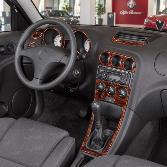Alfa Romeo 156 1997-in poi kit rivestimento cruscotto e interni 3D 12 pezzi