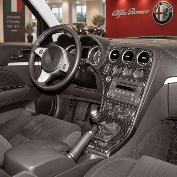 Alfa Romeo 159 2005-in poi kit rivestimento cruscotto e interni 3D 8 pezzi