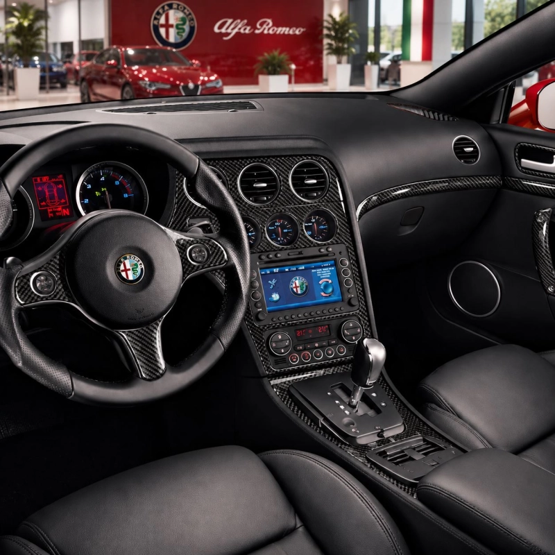 Alfa Romeo 159 2005-2011 kit rivestimento cruscotto e interni 3D 27 pezzi
