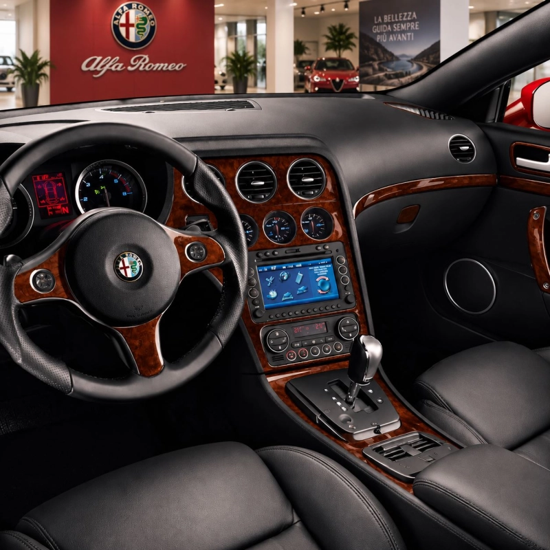 Alfa Romeo 159 2005-2011 kit rivestimento cruscotto e interni 3D 27 pezzi
