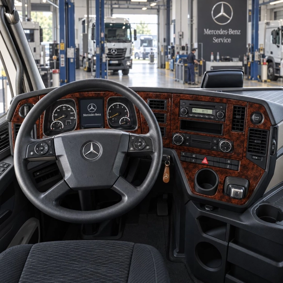 Mercedes-Benz Actros Antos 2011-in poi kit rivestimento cruscotto e interni 3D 20 pezzi
